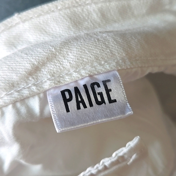 PAIGE ▪︎ Women's Cindy Crop, Raw Hem in White, Size 31, Like New - Picture 12 of 15